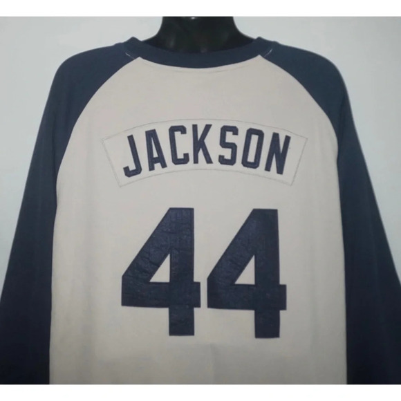 Nike New York Yankees Reggie Jackson Cooperstown Collection Sweatshirt Jersey 2X - Picture 7 of 13